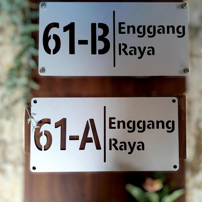 Nomor Rumah Plat Nomor Rumah Minimalis Pasti Ori