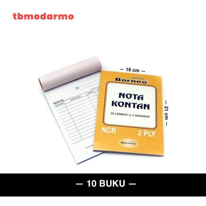 

OJ Nota Kontan Ncr Besar 2 Ply Borneo Isi 10 Per-Pack