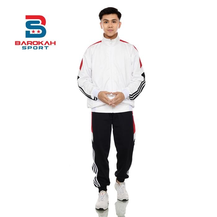 Pilihan- Setelan Olahraga Training One Set Jaket Celana Olahraga Pria Wanita Seragam Pakaian