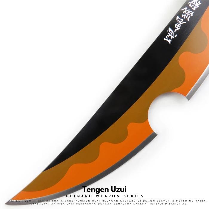 Bisa Gosend Replika Pedang Uzui Tengen Kimetsu No Yaiba 1 Set 2 Pcs - Pedang Kayu