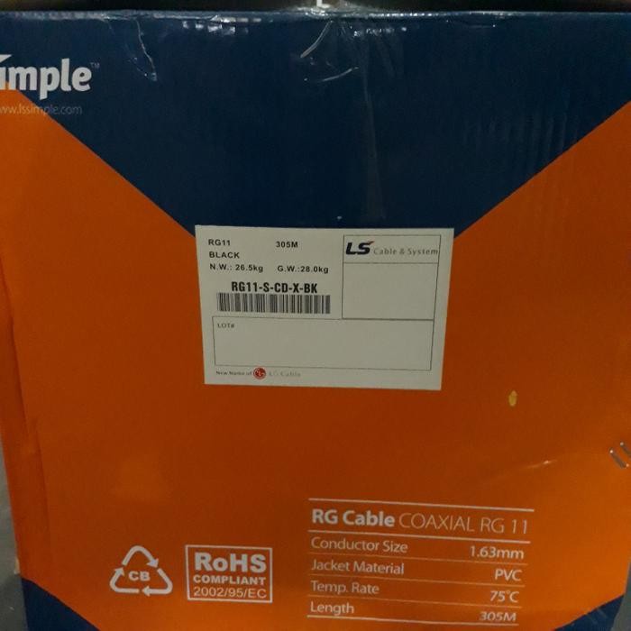 ls cable coaxial rg 11 / kabel rg 11