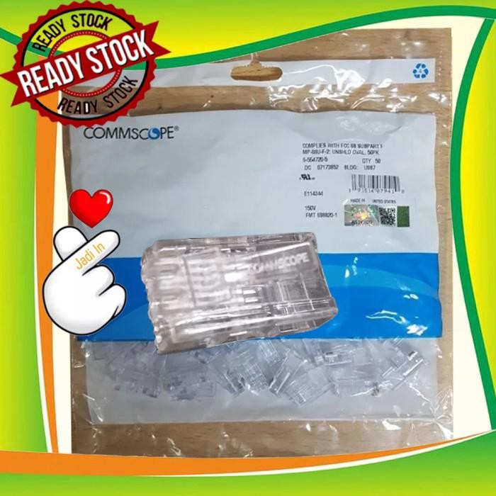 Pilihan- Commscope Konektor Rj45 Cat 5E / Konektor Cat5E / Rj45 / Rj 45