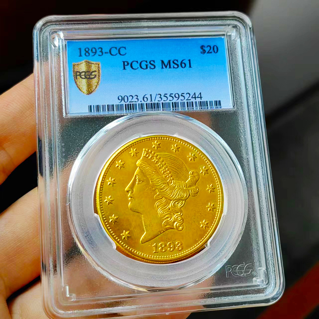 1893-CC United States $20 Gold Coins Eagle Coin Collectibles Coins Sealed in Boxes monedas graded Ho