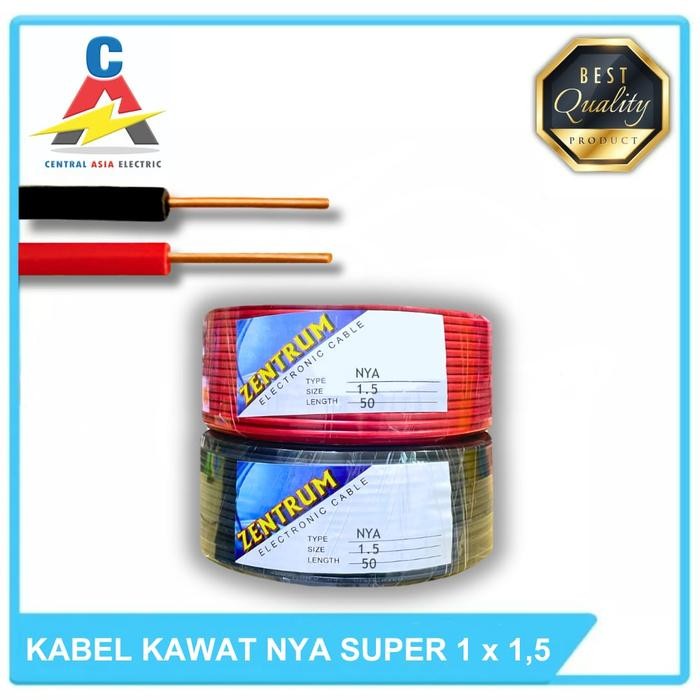 Kabel Listrik Kawat NYA Super 1 x 1.5 (40 Meter) Kawat Besar