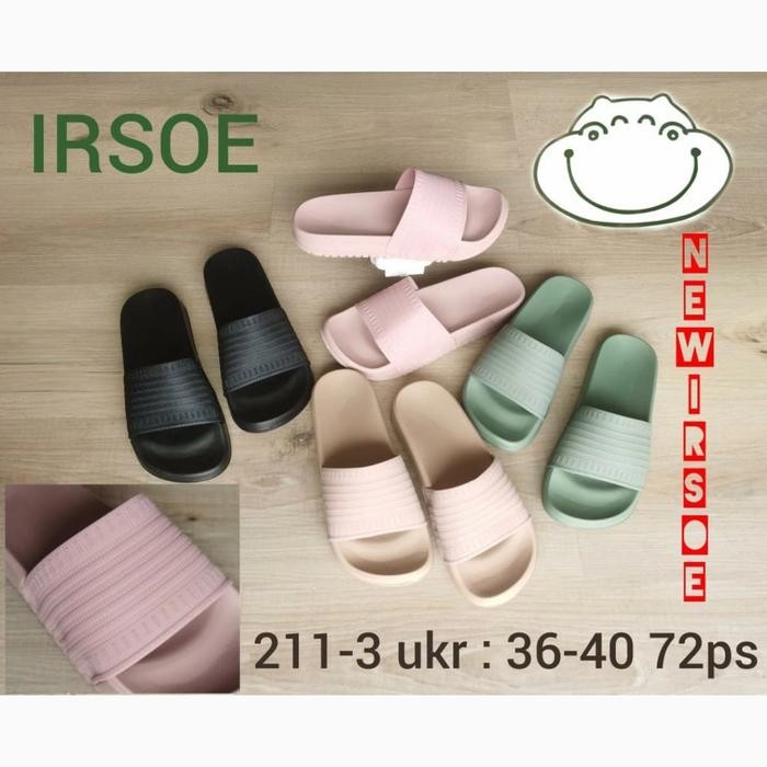 Pilihan- Sandal Slop Wanita Irsoe 211 3 Sendal Karet Selop Phylon Casual