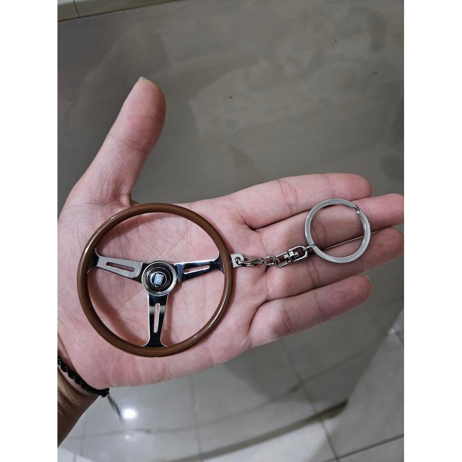 Gantungan Stir Nardi Keychain Nardi Torino Wood