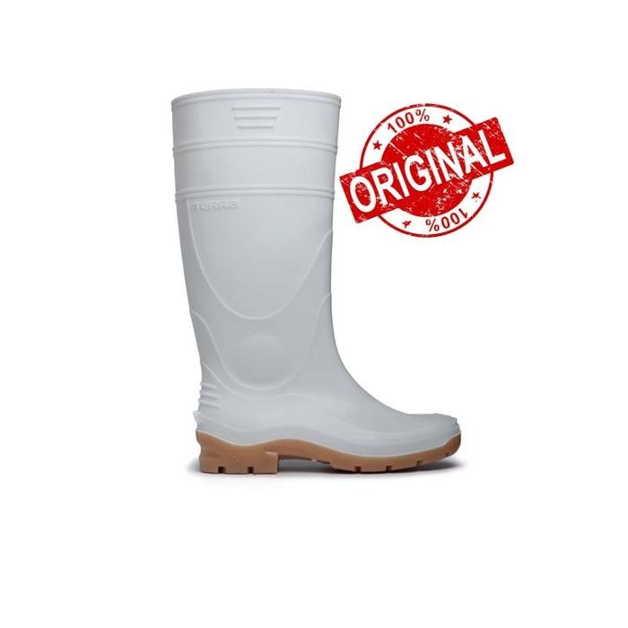 Brodo - Sepatu Boot Karet Terra (Putih & Kuning)