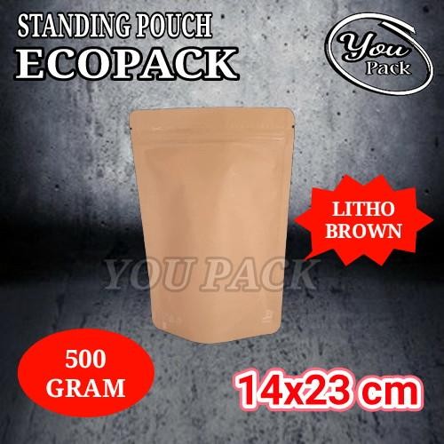 STANDING POUCH KERTAS ECOPACK 500 GRAM