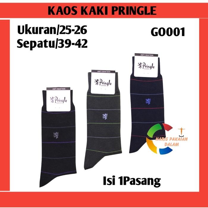 Pringle Kaos Kaki Kantor Pria Anti Bacteri Seri Motif Isi 1 Pasang terlaris