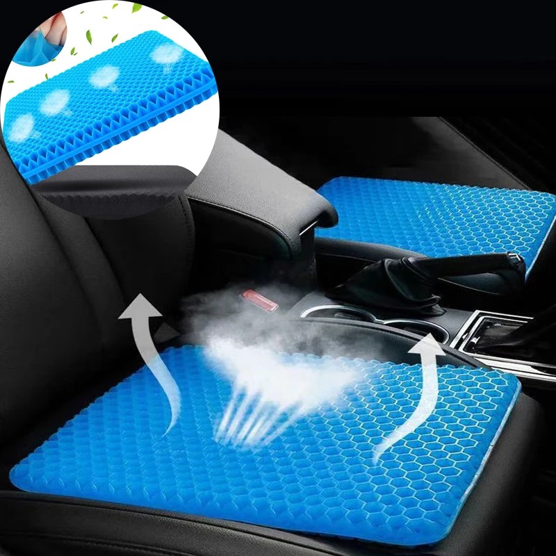Honeycomb Gel Ice Cushion Car Tailbone Cushion Breathable Cool Silicone Cushion Egg Cushion Office C
