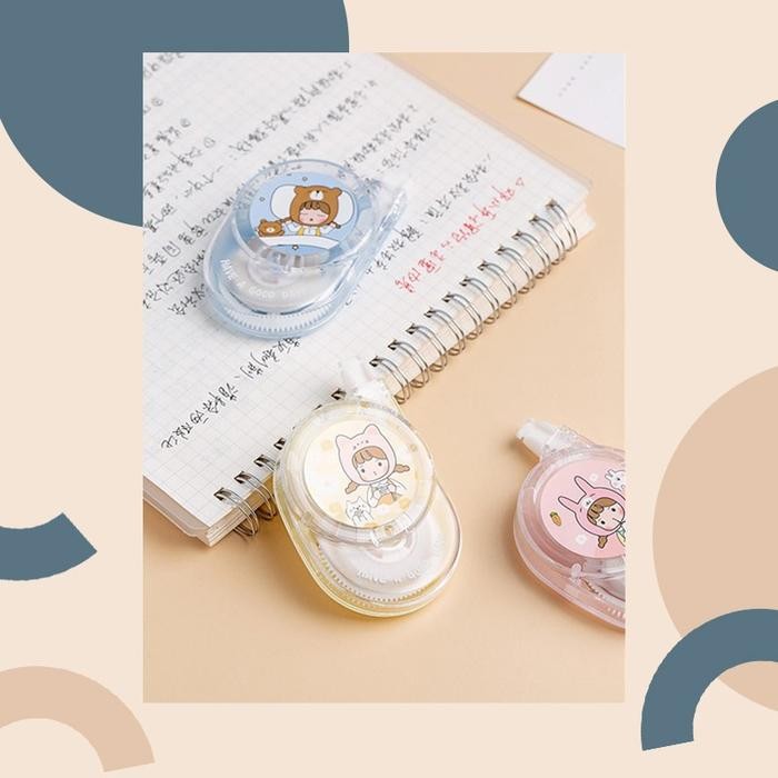 Pudding Girl Pocket Mini Correction Tape / Tip Ex Kertas Imut Lucu