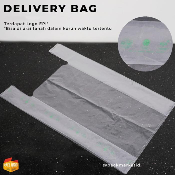 Top Delivery Bag S- Tas Kresek Transparan EPI (bisa di urai ta) - per 1 pak