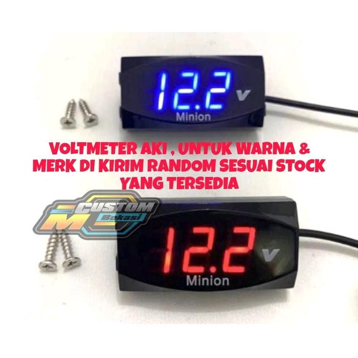 Voltmeter aki Volt aki voltmeter tegangan aki