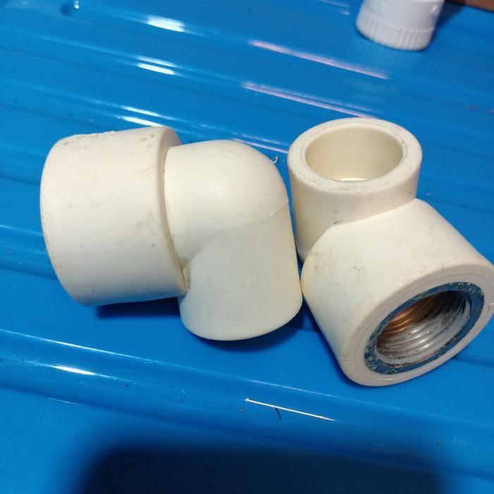 kdd keni drat dalam ppr 3/4"putih elbow drat dalam ppr alat sambung pipa