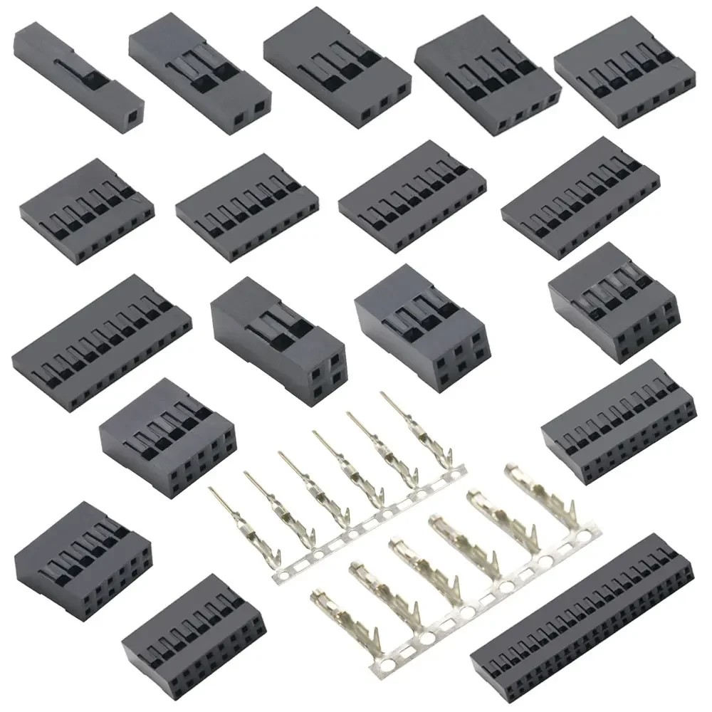 TJC8 2.54mm Dupont Plastic Shell Plug Single Double Row Dupont Connector