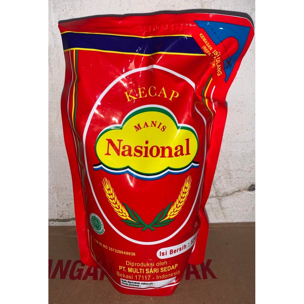 Kecap Nasional 520ml refill 1 Dus isi 12pack