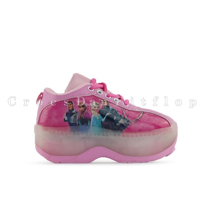 Sepatu Roda Anak Roda 4 Karakter Frozen - Pink