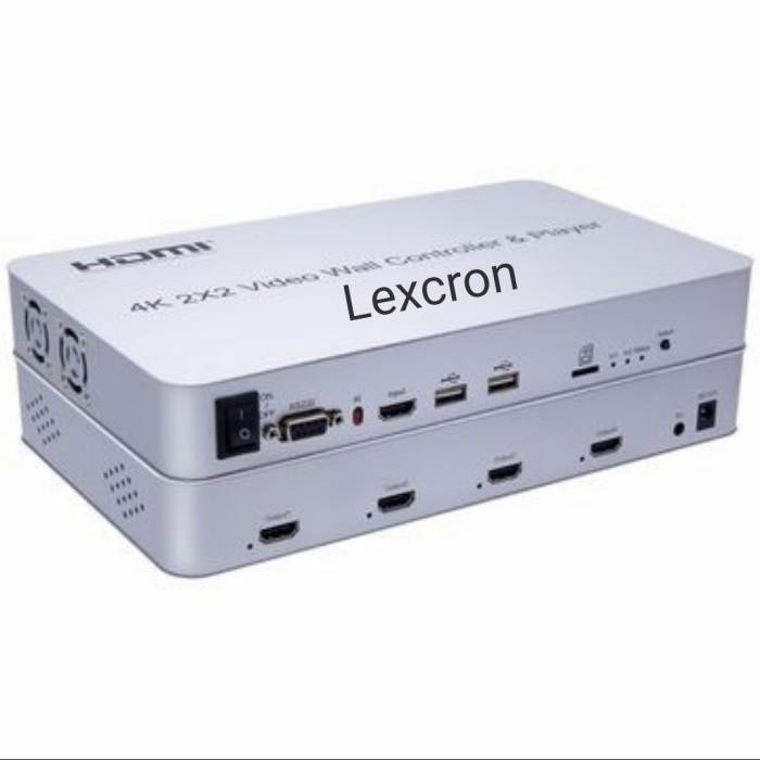Lexcron 2X2 4K Video Wall Videowall Controller With Media Player Promo 