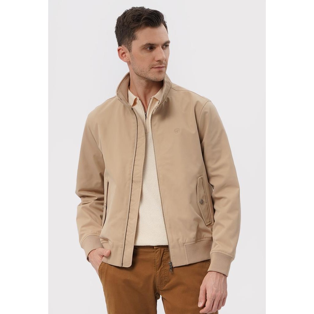 WOOD Regular Fit Bomber Jacket 2-JKXLXC224K189 Khaki