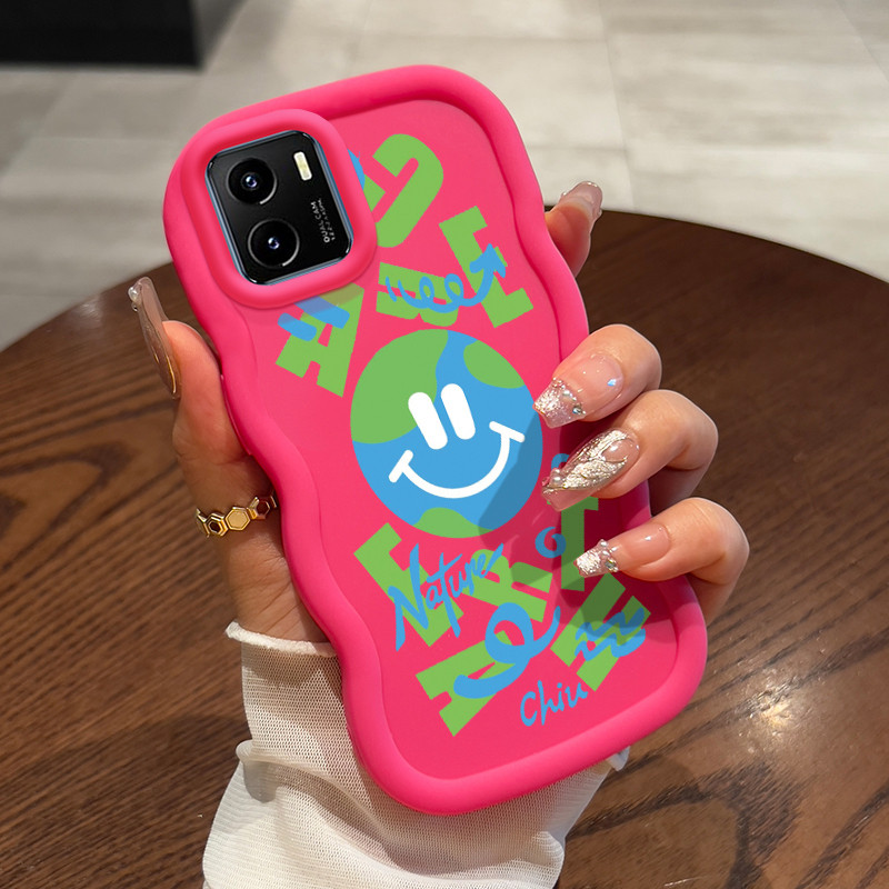 Casing Untuk VIVO Y15s Y15A Y15C Y01 Case Casing tas emosi sederhana pola HP Cesing lunak Silikon So