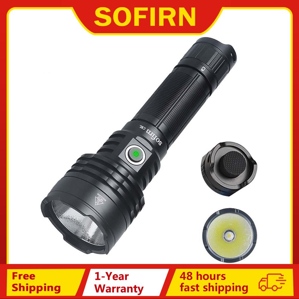 Sofirn C8L 21700 Flashlight Powerful Tactical 3100lm XHP50D HI LED Torch EDC Type C Rechargeable