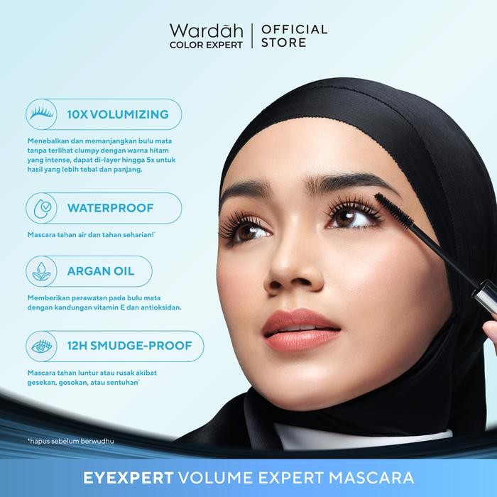 Wardah Eyexpert The Volume Expert Mascara - Makeup - Maskara - Maskara Waterproof Anti Air - Maskara