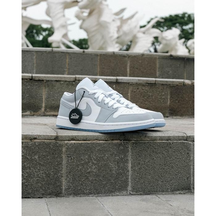 fwxh-Nike Air Jordan 1 Low Wolf Grey (100% Authentic)