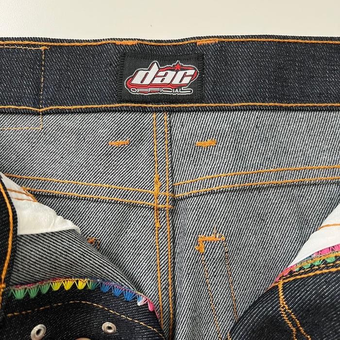 7ccl- Denim Selvedge Taczille Button Rainbow.Ind/Denim Selvedge/Celana Denim Pria Jeans