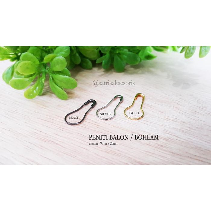 ASLI Peniti Balon Peniti Bohlam Peniti Jilbab Pins Calabash Pins READY STOCK