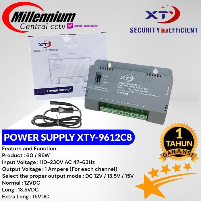 j6ae- Power Supply Cctv 8 Channel