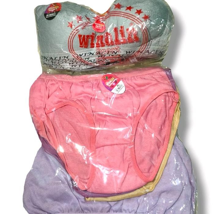 gtSport- 6Pcs Cd + 6Pcs Sport Bra Winalin / Paket Hemat 6Pcs Cd + 6Pcs Sport Bra Wanita Setelan