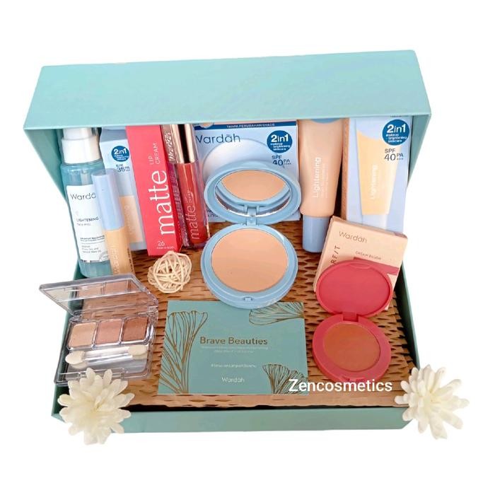 PROMO! Wardah Paket Make Up Lengkap untuk Wajah Cantik - Kosmetik Eyeshadow Foundation Lipstik