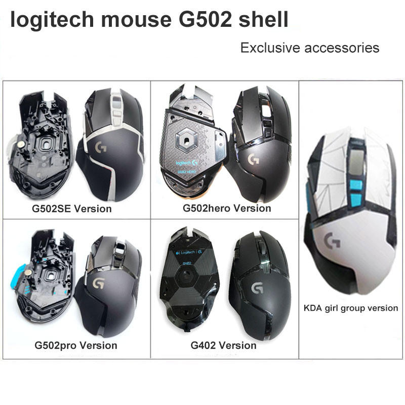Repair Accessories for Logitech G502Hero Pro Wired Gaming Mouse Shell KDA Women’s Group Version G402