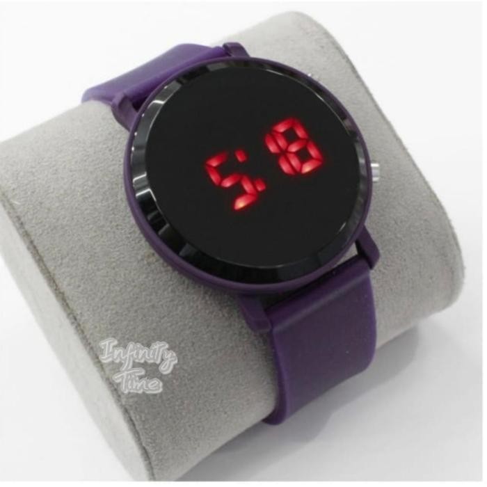 Jam Tangan Led Watch Bulat Digital Tali Karet Promo 