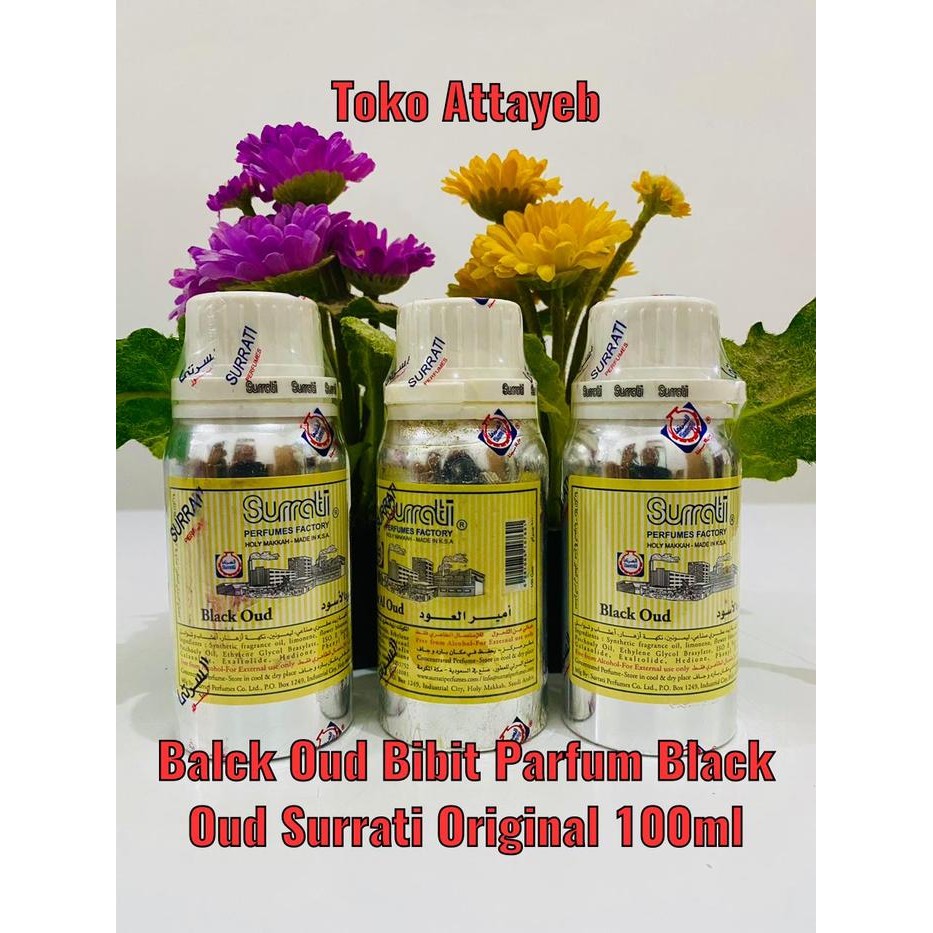 ZiZa- Balck Oud Bibit Parfum Black Oud Surrati Original 100Ml Bibit Surrati