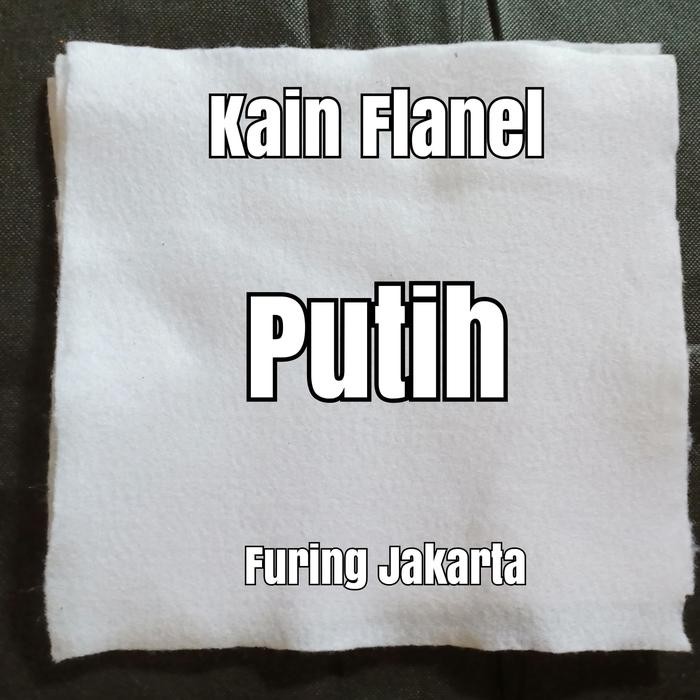 Kain Flanel Putih 1 Meter