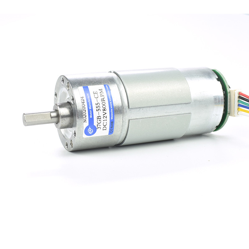 JGB37-555 Miniature DC Deceleration Low Speed Motor Speed Small Motor DC 12V 24V with Speed Measurin