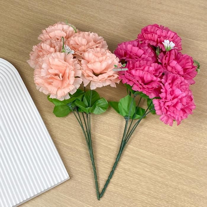 Bunga Anyelir OF Bunga Artificial/Bunga Plastik/Bunga Dekorasi/Dekorasi Pernikahan/Pernikahan