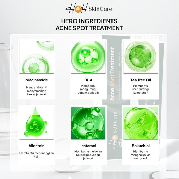5mr0- Hnh Skincare - Paket Acne Glow 5 In 1 + Acne Spot Treatment