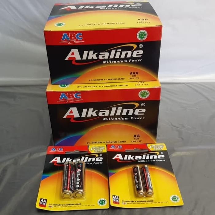 Baterai ABC Alkaline AAA 1 Kotak Box (Isi : 24 Pak)