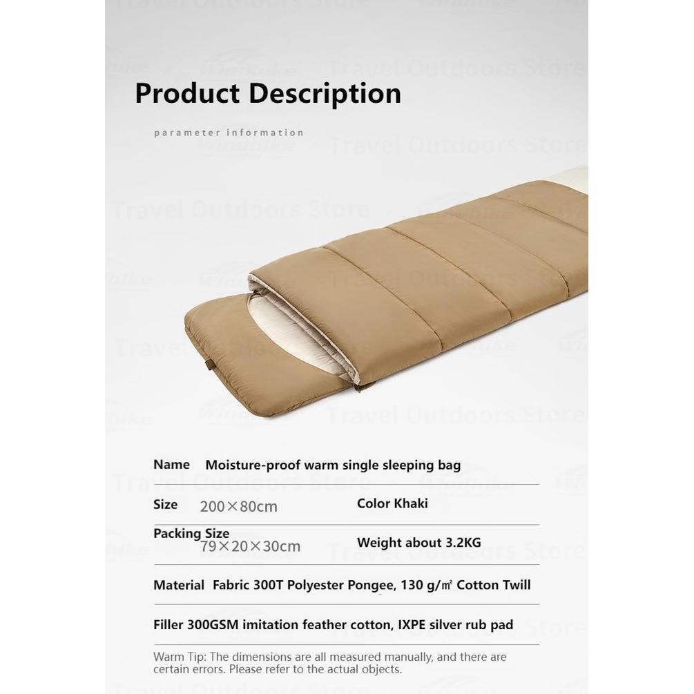 SLEEPING BAG + IXPE SLEEPING PAD MATRAS CAMPING NATUREHIKE CNH22SD006