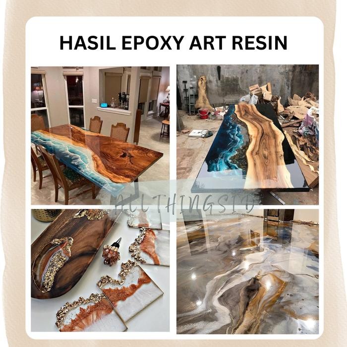 Epoxy Art Resin 1.2 Kg - Epoxy Resin Bening - Kerajinan Tangan Terlaris