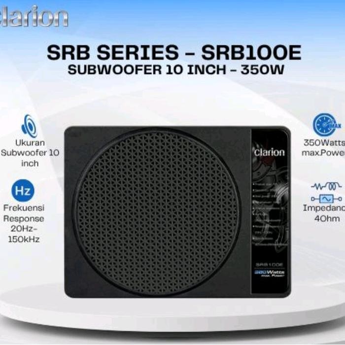 CLARION SRB100E - Subwoofer Active 10" Speaker Bluetooth