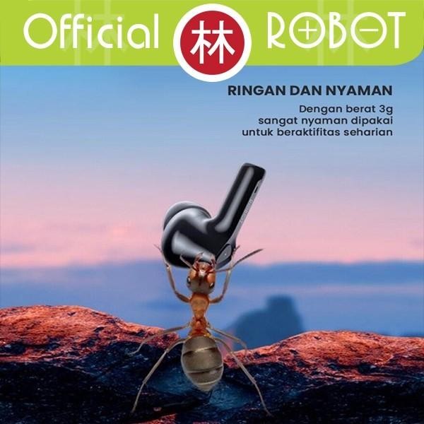 0emp- Robot Airbuds T30 Plus Tws Wireless Earphone Original Bt 5.3 New T30