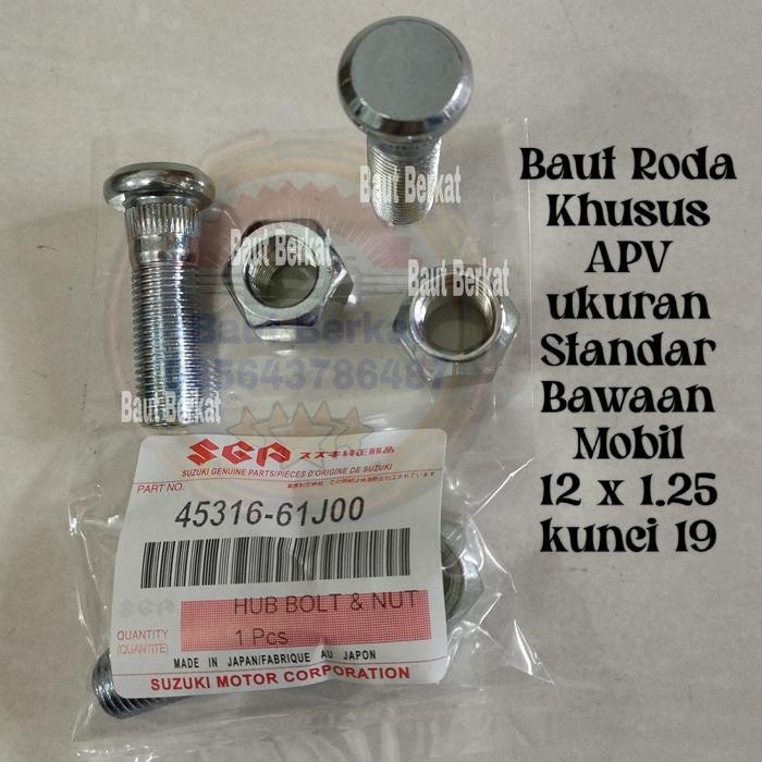 baut roda APV standar asli mobil suzuki APV baut mur roda APV