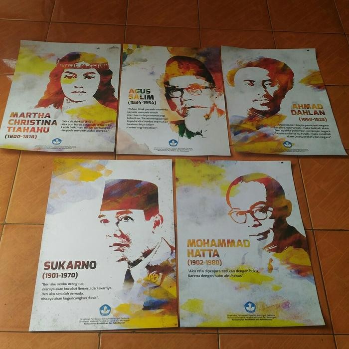 Gambar Poster Pahlawan Nasional - Sepaket