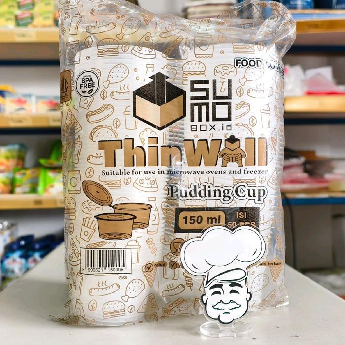 Ready Sumo Cup Puding 150Ml / Cup Puding + Tutup 150Ml