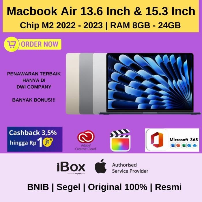TERBARU (IBOX) MacBook Air M2 2022/2023 256GB 512GB Chip Terbaru M2