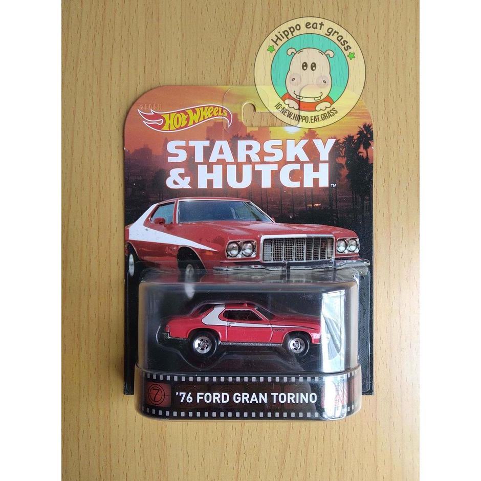 Hot Wheels Hotwheels Retro Starsky & Hutch 76 Gran Ford Torino Terbaru 