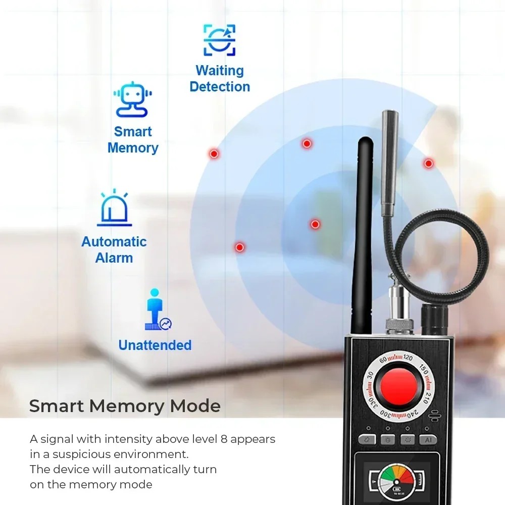 GPS Signal Scanner Audio GSM Bug Tracker Finder Jammer Audio Signal Blocker Protect Privacy K88 Anti